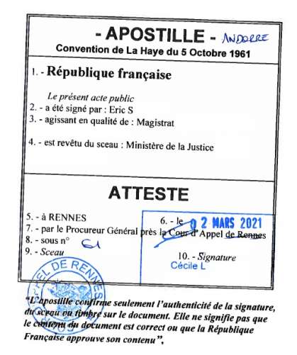 apostille document