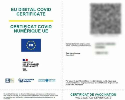 certificat vaccination ue