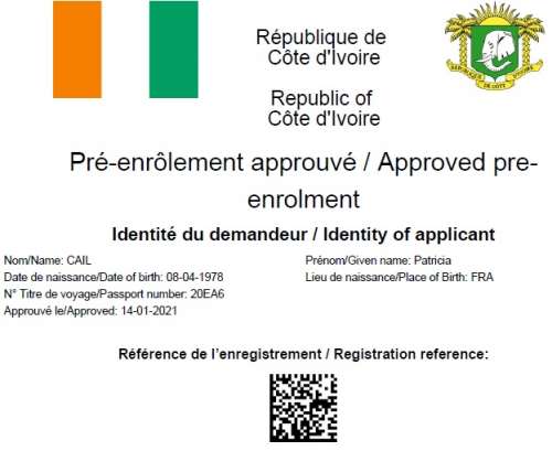 e-visa snedai cote d'ivoire