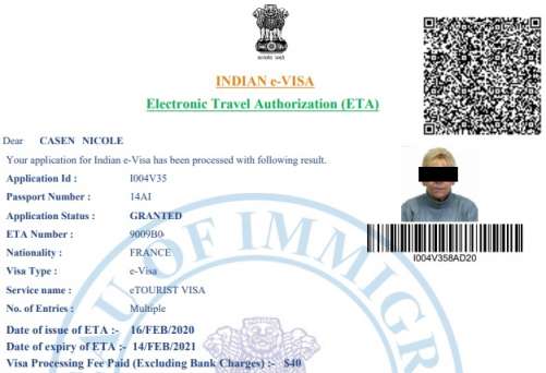 e visa inde officiel