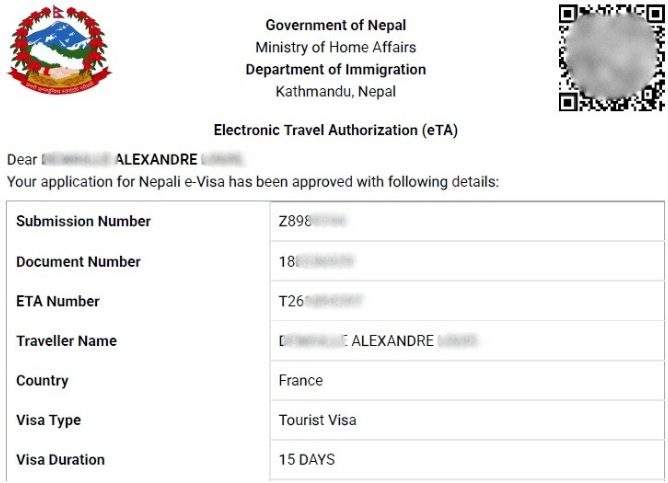 Le E-Visa (aussi appelé ETA)