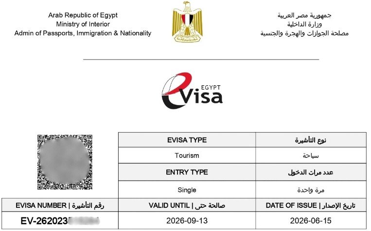 Le E-Visa touristique