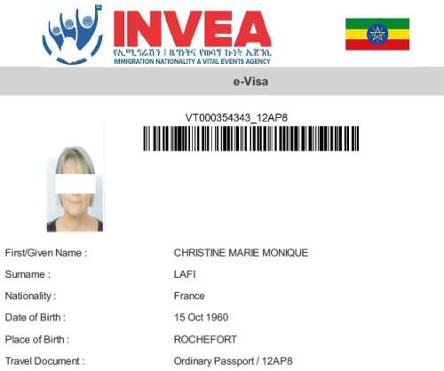 ethiopie visa