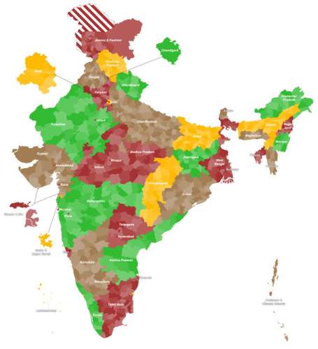 inde e-visa regions