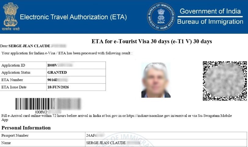 Le E-Visa touristique