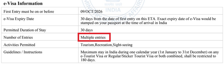 inde-visa-multiples-entrees-30j