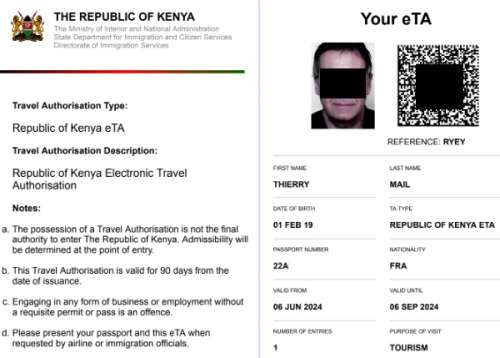 kenya eta officiel