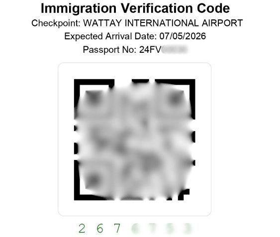 La carte d'arrivée Arrival "Lao Digital Immigration Form"