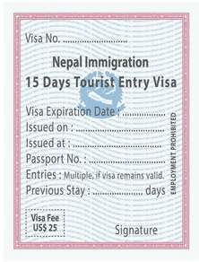 nepal visa entry