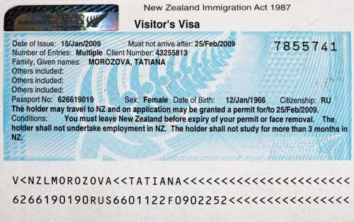 nouvelle zelande visa