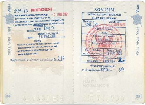 prolongation visa thailande