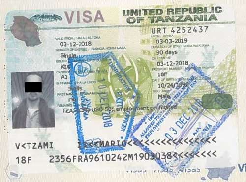 visa tanzanie