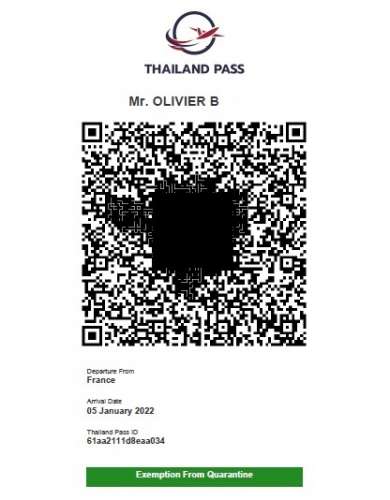 thailand pass