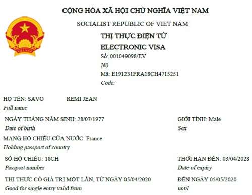 vietnam e-visa