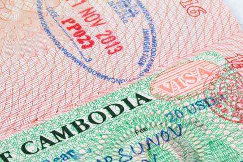 visa cambodge dans passeport