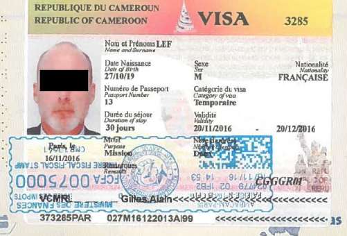 visa cameroun passeport