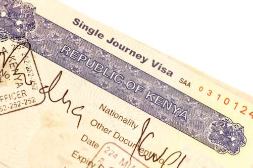 visa kenya sur passeport